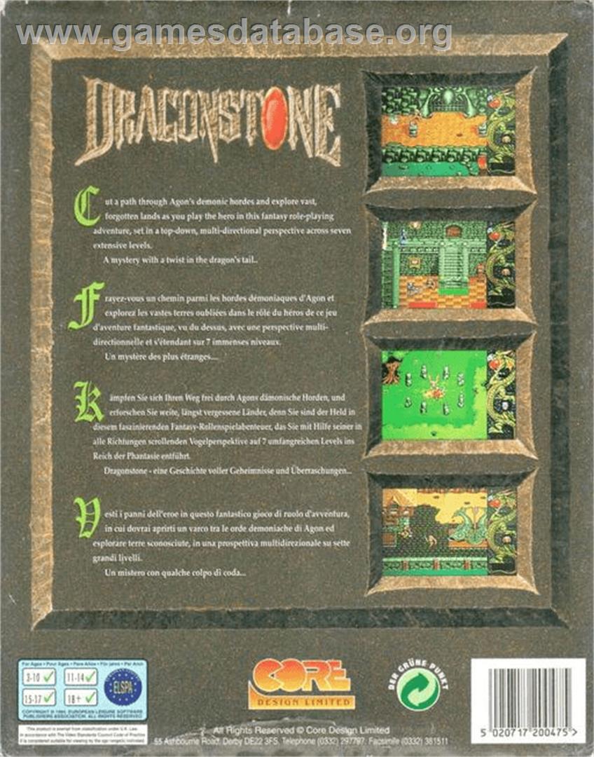 Dragonstone - Commodore Amiga - Artwork - Box Back