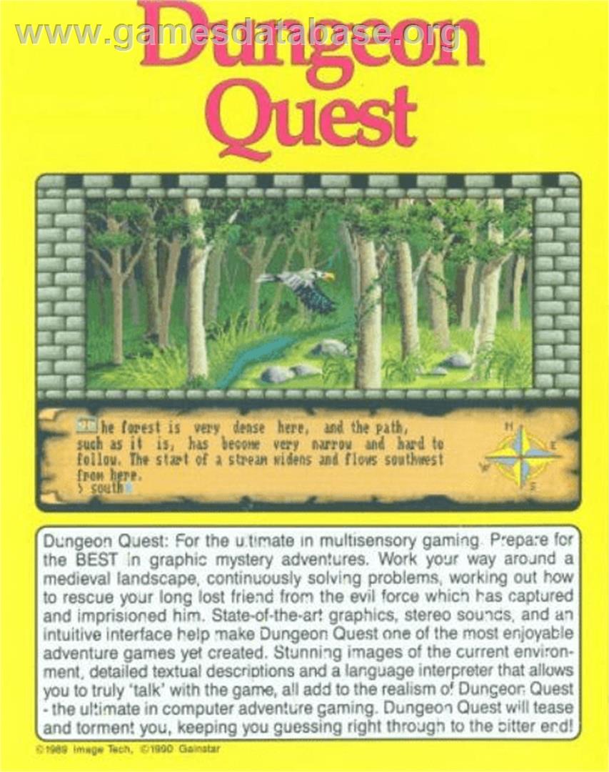 Dungeon Quest - Commodore Amiga - Artwork - Box Back