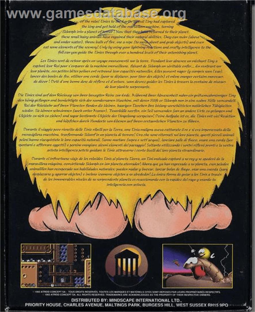 Fury of the Furries - Commodore Amiga - Artwork - Box Back