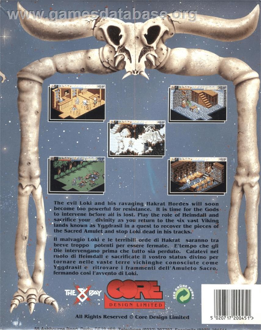Heimdall 2: Into the Hall of Worlds - Commodore Amiga - Artwork - Box Back