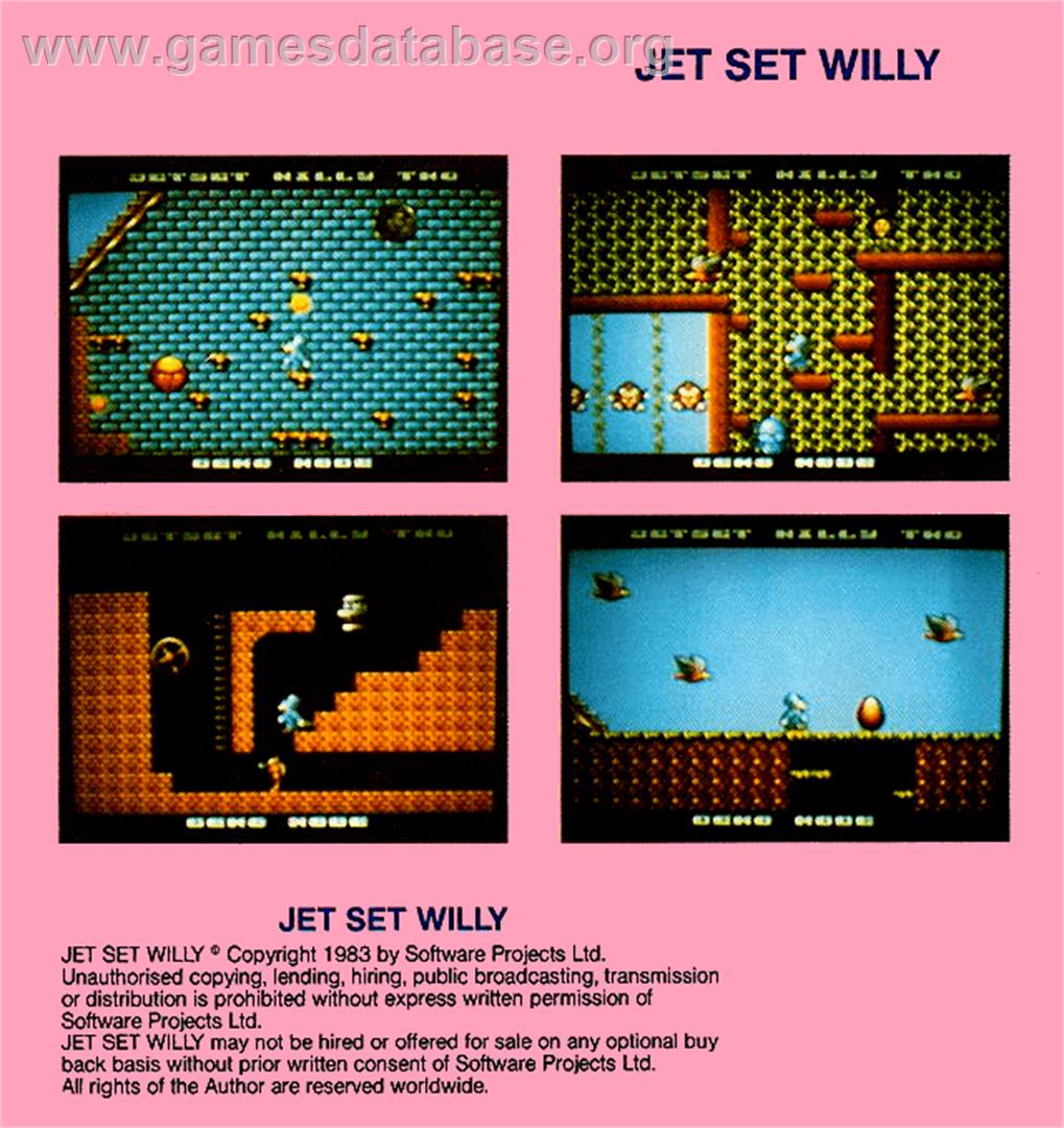 Jet Set Willy 2 - Commodore Amiga - Artwork - Box Back