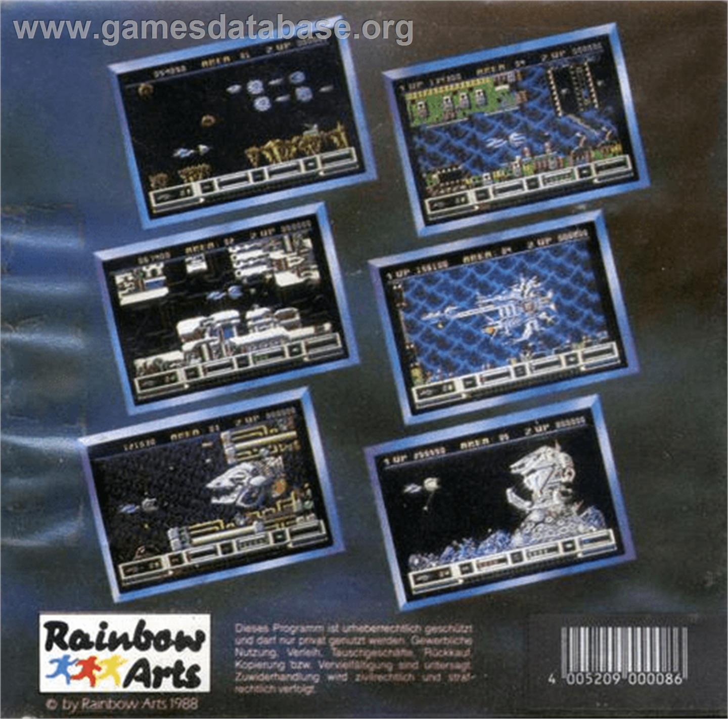 Katakis - Commodore Amiga - Artwork - Box Back