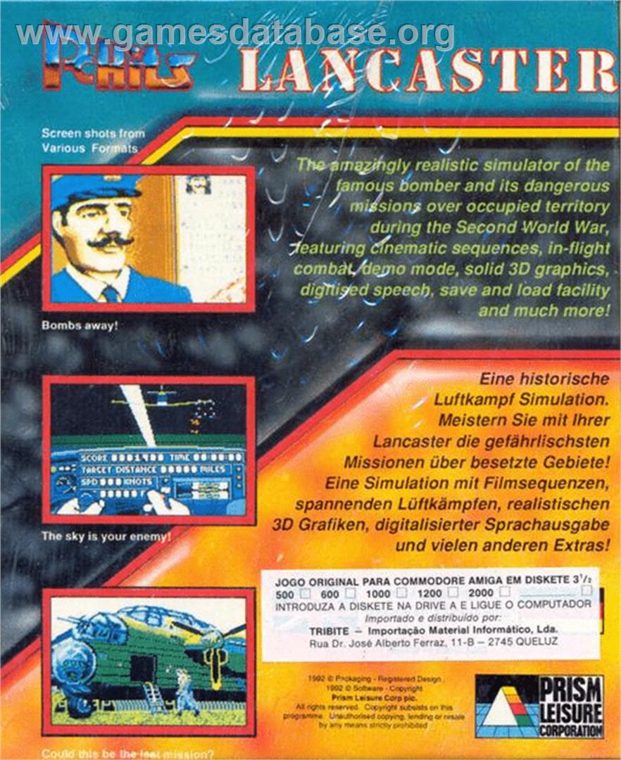 Lancaster - Commodore Amiga - Artwork - Box Back