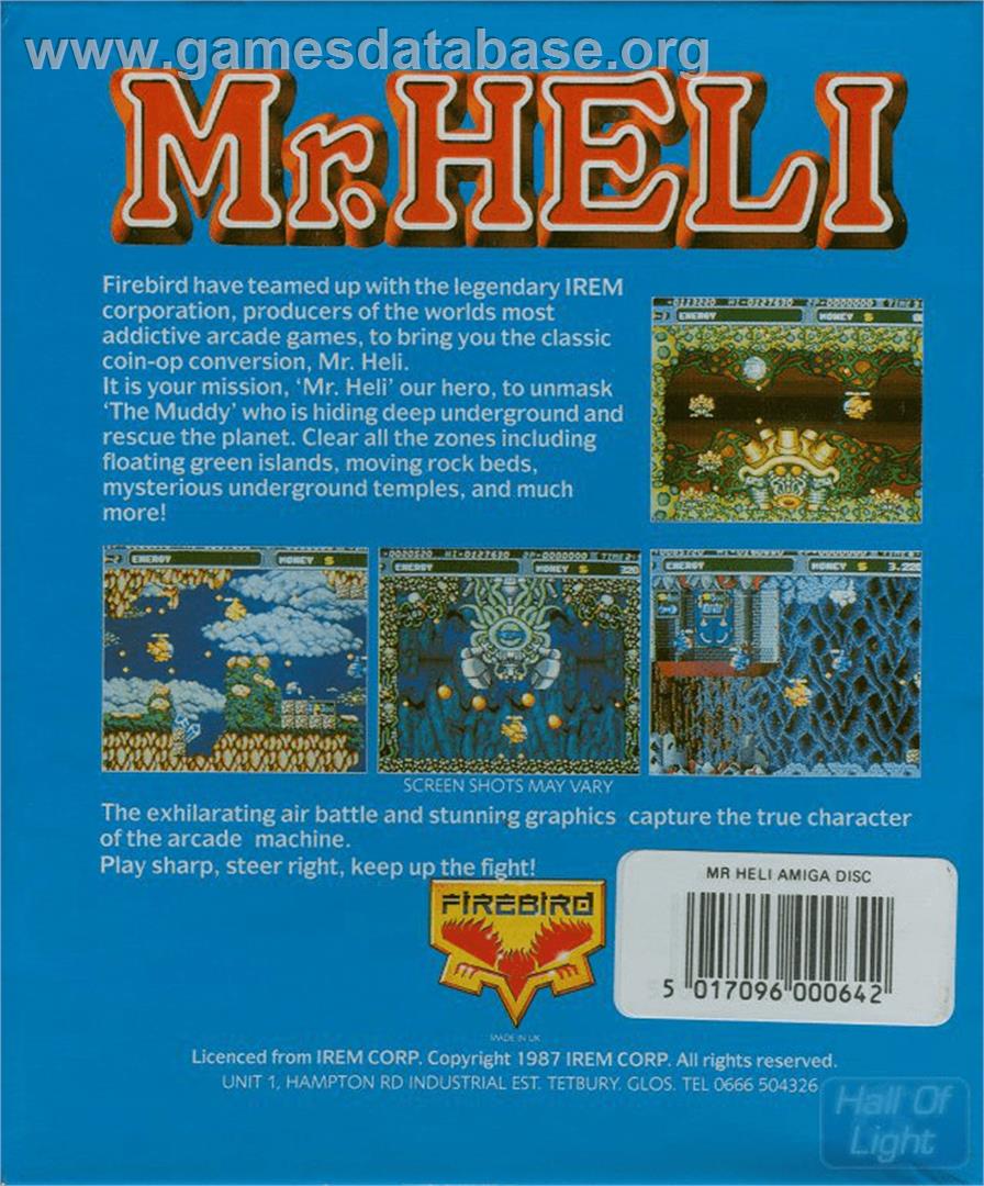 Mr. Heli - Commodore Amiga - Artwork - Box Back