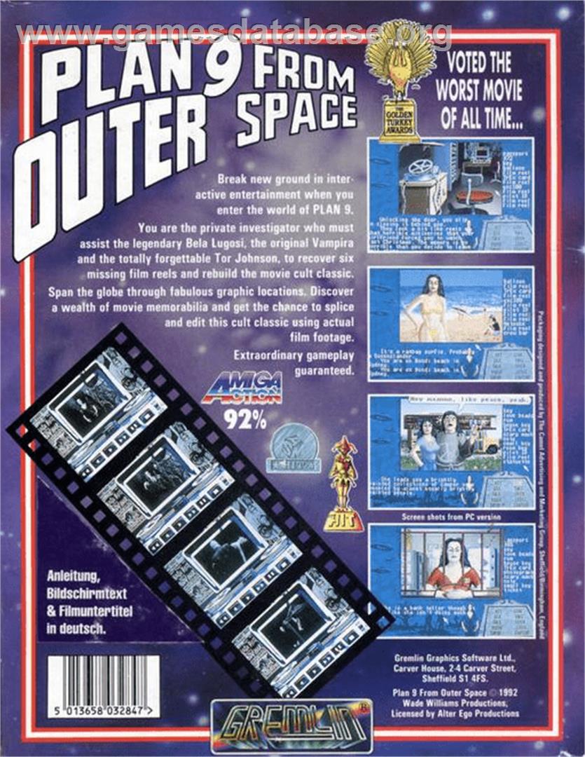 Plan 9 From Outer Space - Commodore Amiga - Artwork - Box Back