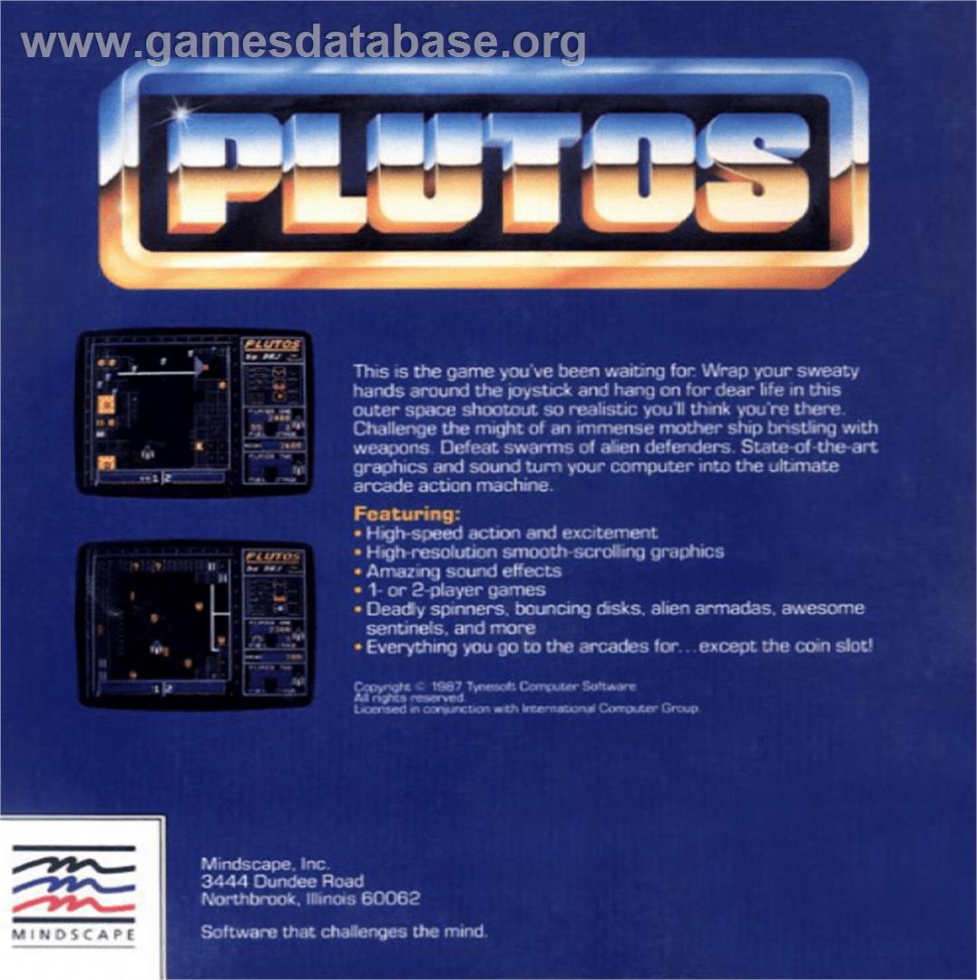 Plutos - Commodore Amiga - Artwork - Box Back