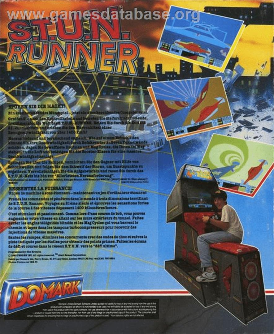 S.T.U.N. Runner - Commodore Amiga - Artwork - Box Back
