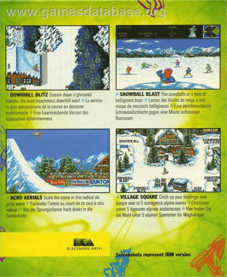 Ski or Die - Commodore Amiga - Artwork - Box Back