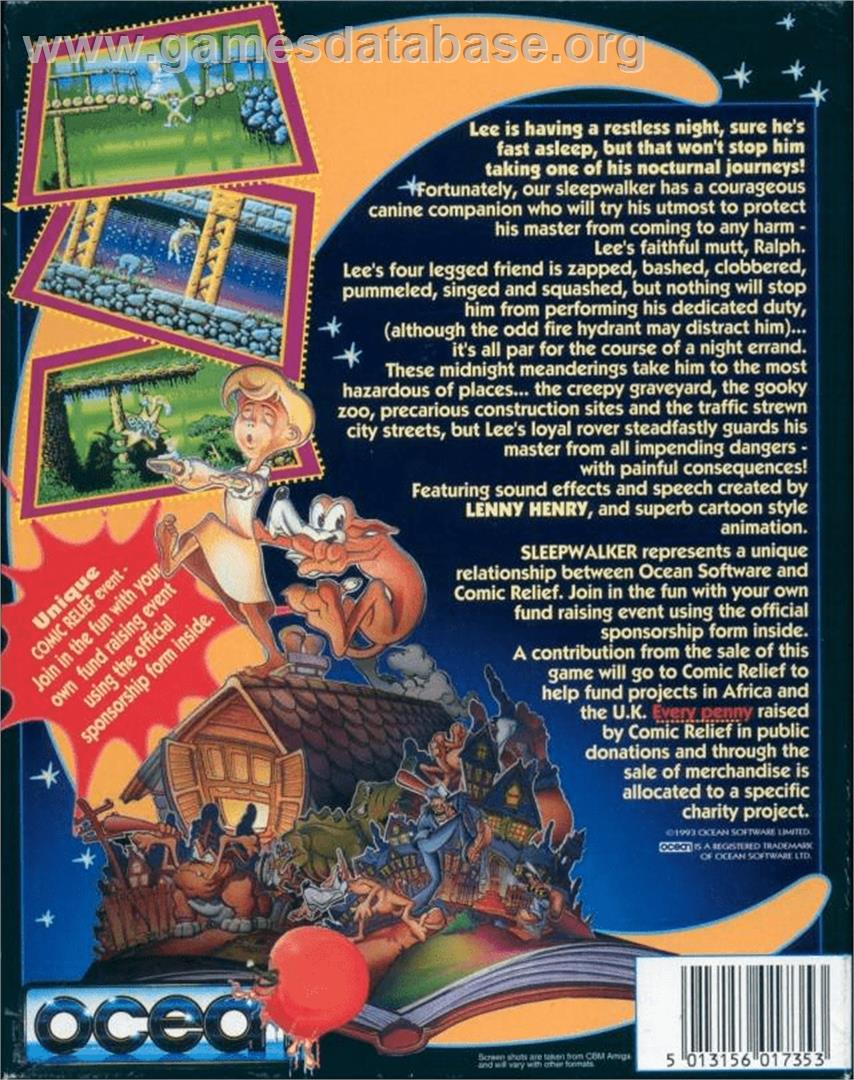 Sleepwalker - Commodore Amiga - Artwork - Box Back