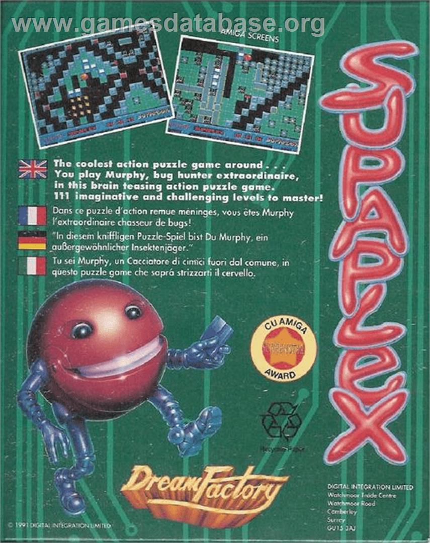 Supaplex - Commodore Amiga - Artwork - Box Back