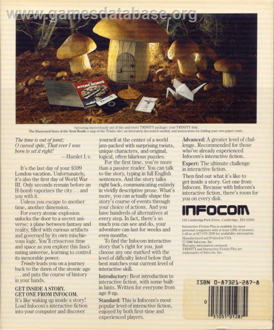 Trinity - Commodore Amiga - Artwork - Box Back