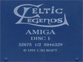 Top of cartridge artwork for Celtic Legends on the Commodore Amiga.