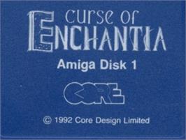 Top of cartridge artwork for Curse of Enchantia on the Commodore Amiga.