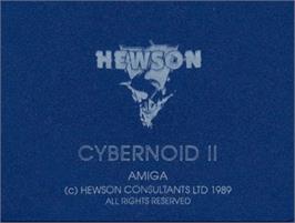 Top of cartridge artwork for Cybernoid 2: The Revenge on the Commodore Amiga.