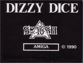 Top of cartridge artwork for Dizzy Dice on the Commodore Amiga.
