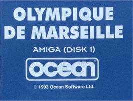 Top of cartridge artwork for European Champions on the Commodore Amiga.