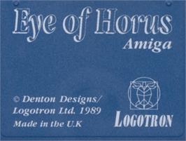 Top of cartridge artwork for Eye of Horus on the Commodore Amiga.