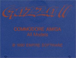 Top of cartridge artwork for Gazza 2 on the Commodore Amiga.