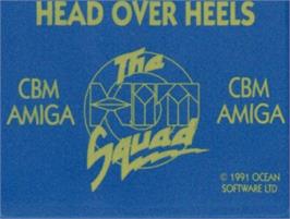 Top of cartridge artwork for Head Over Heels on the Commodore Amiga.