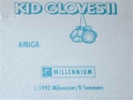 Top of cartridge artwork for Kid Gloves II: The Journey Back on the Commodore Amiga.