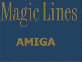 Top of cartridge artwork for Magic Lines on the Commodore Amiga.