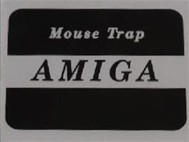 Top of cartridge artwork for Mouse Trap on the Commodore Amiga.