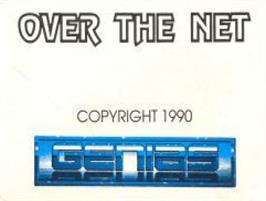 Top of cartridge artwork for Over the Net on the Commodore Amiga.