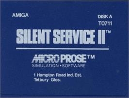 Top of cartridge artwork for Silent Service 2 on the Commodore Amiga.