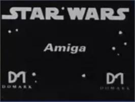 Top of cartridge artwork for Star Wars on the Commodore Amiga.