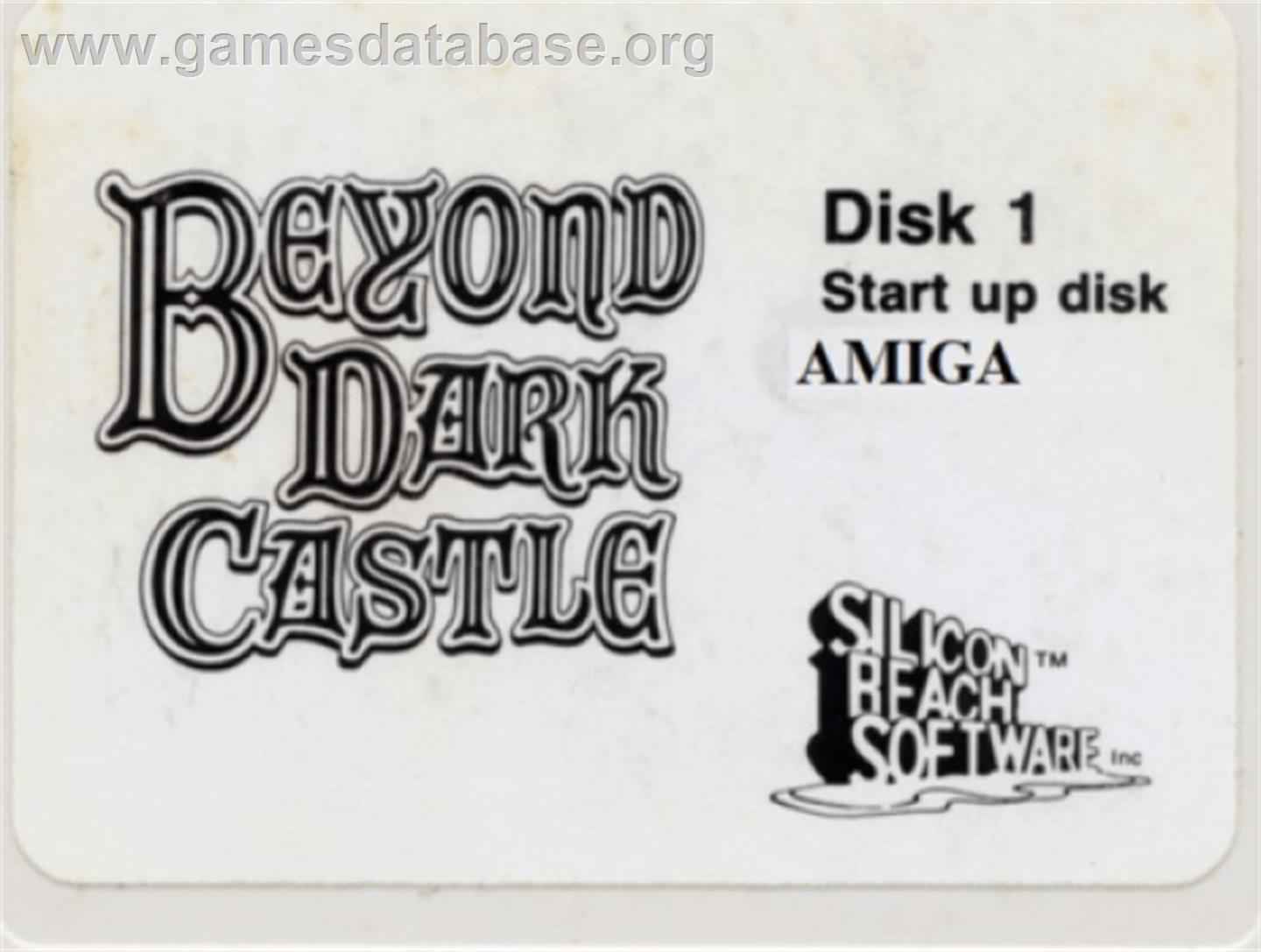 Beyond Dark Castle - Commodore Amiga - Artwork - Cartridge Top