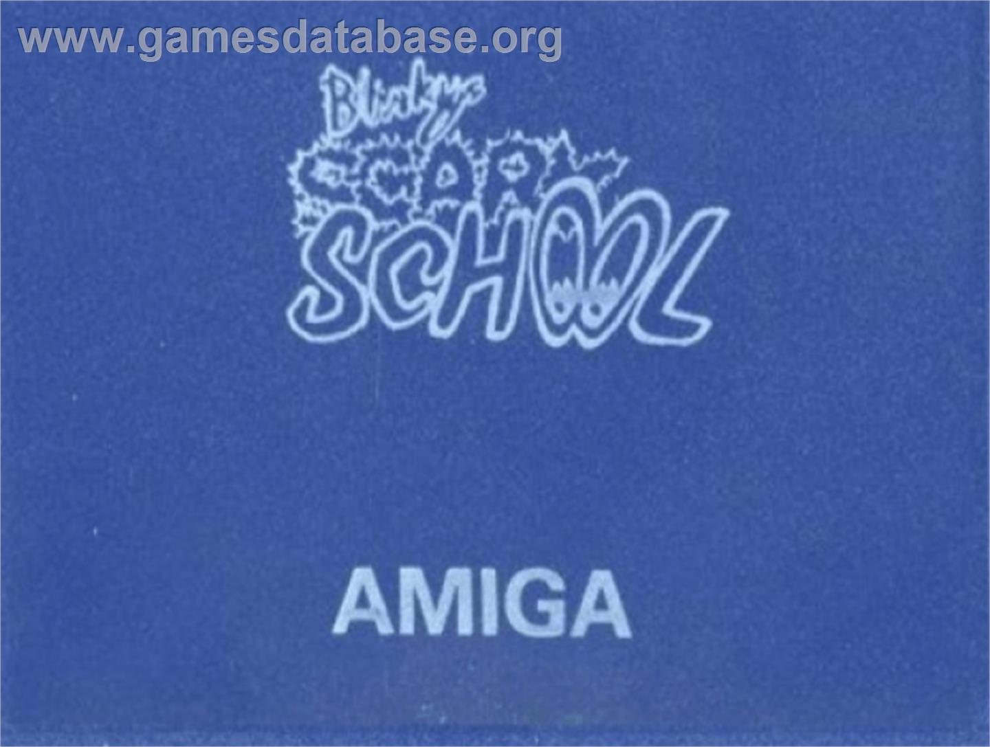 Blinky's Scary School - Commodore Amiga - Artwork - Cartridge Top