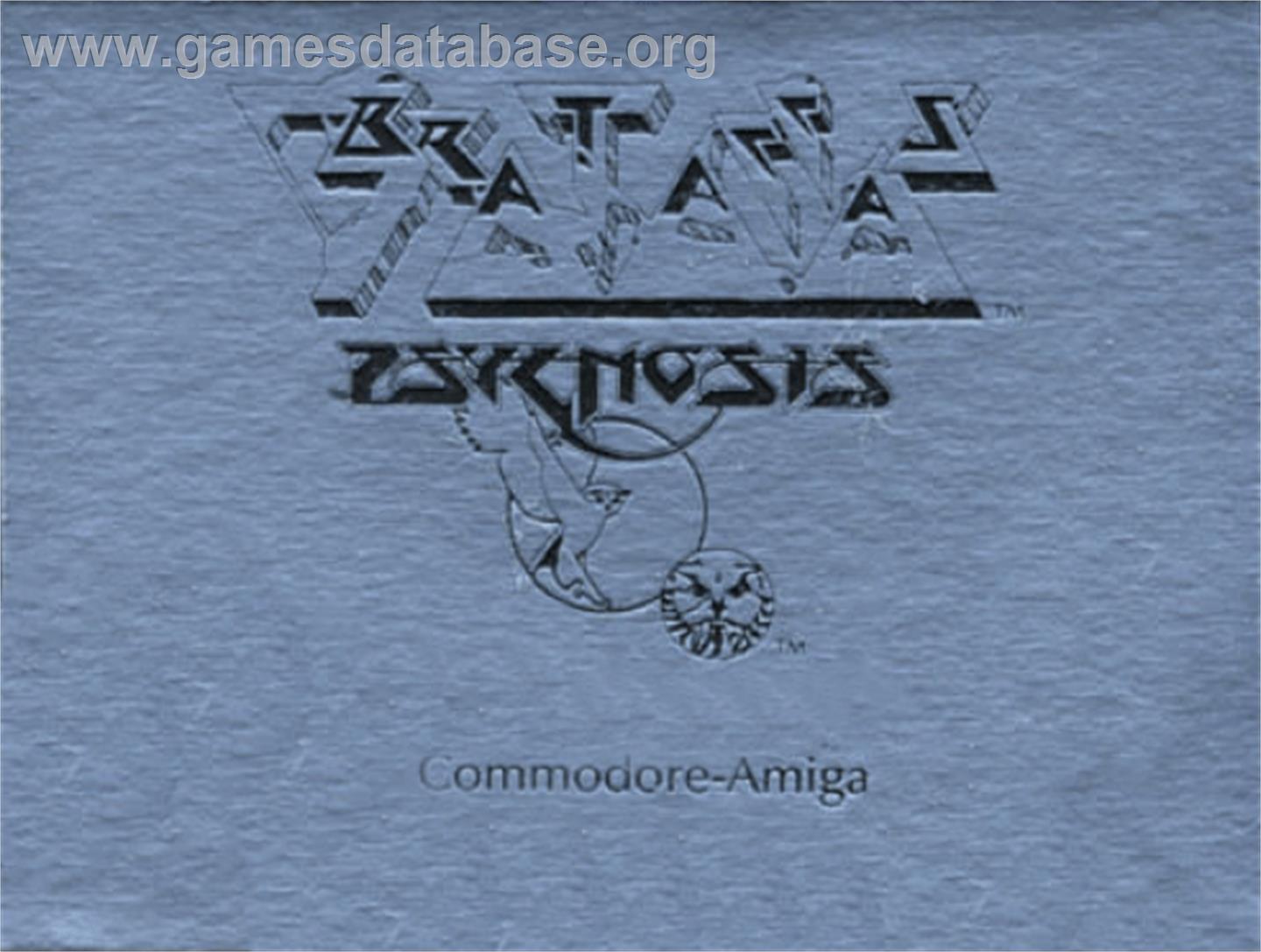 Brataccas - Commodore Amiga - Artwork - Cartridge Top