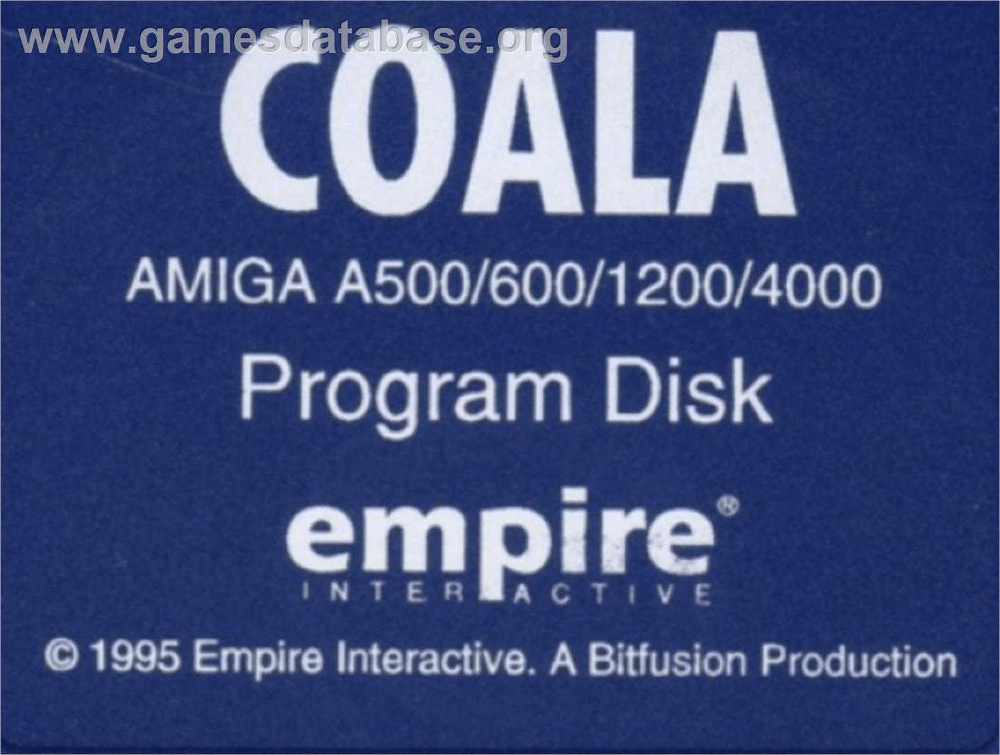 COALA - Commodore Amiga - Artwork - Cartridge Top