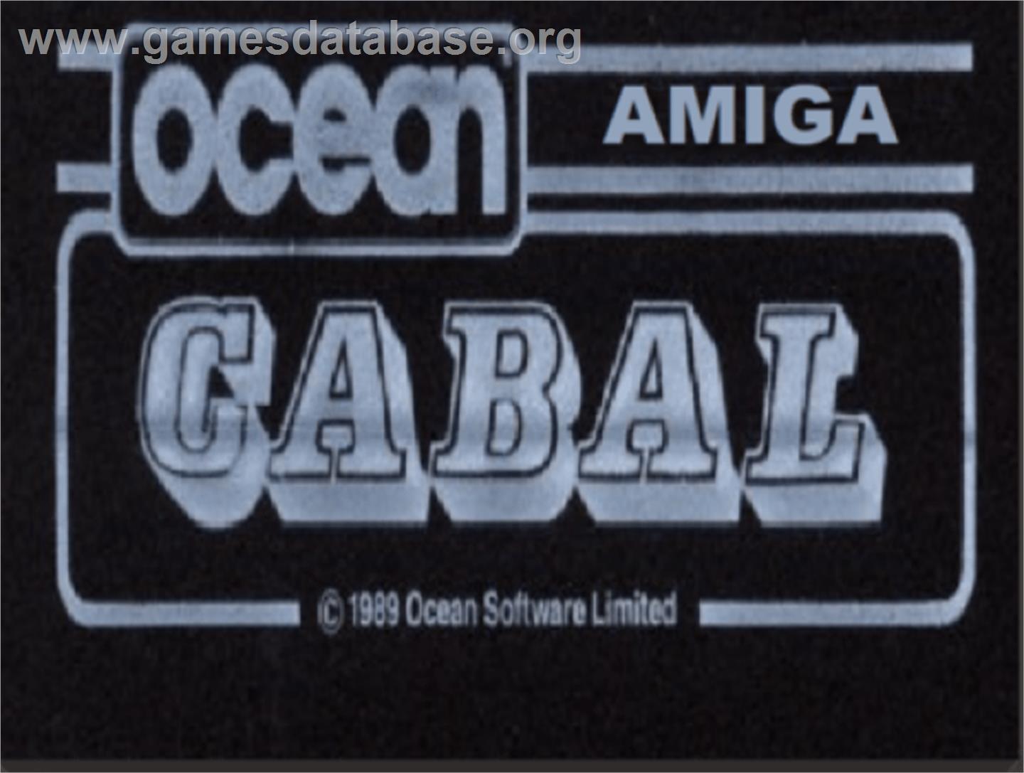 Cabal - Commodore Amiga - Artwork - Cartridge Top