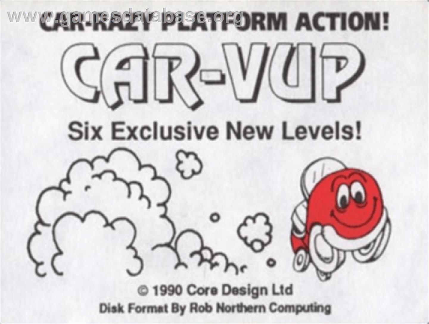 Car-Vup - Commodore Amiga - Artwork - Cartridge Top