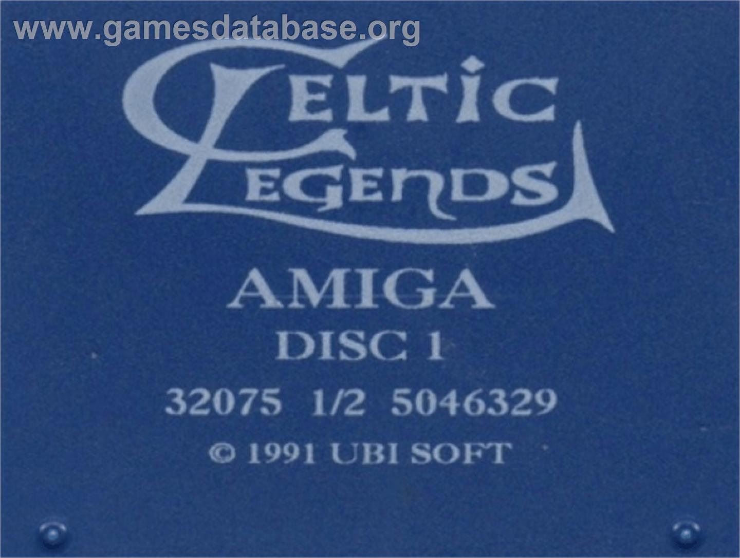 Celtic Legends - Commodore Amiga - Artwork - Cartridge Top