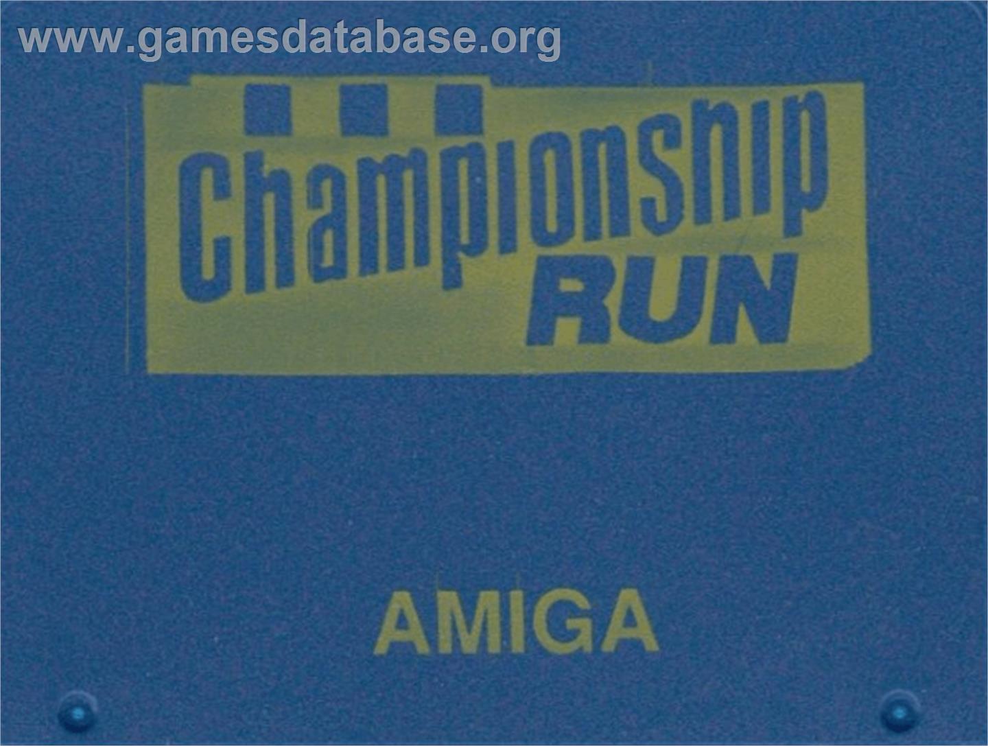 Championship Run - Commodore Amiga - Artwork - Cartridge Top