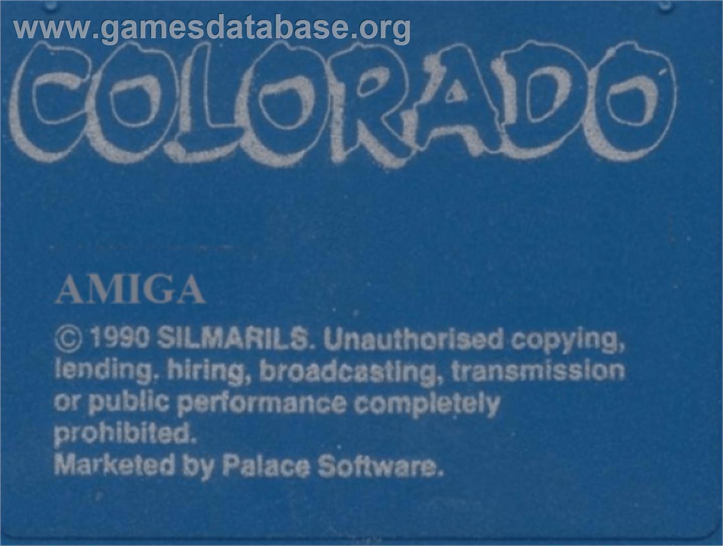 Colorado - Commodore Amiga - Artwork - Cartridge Top