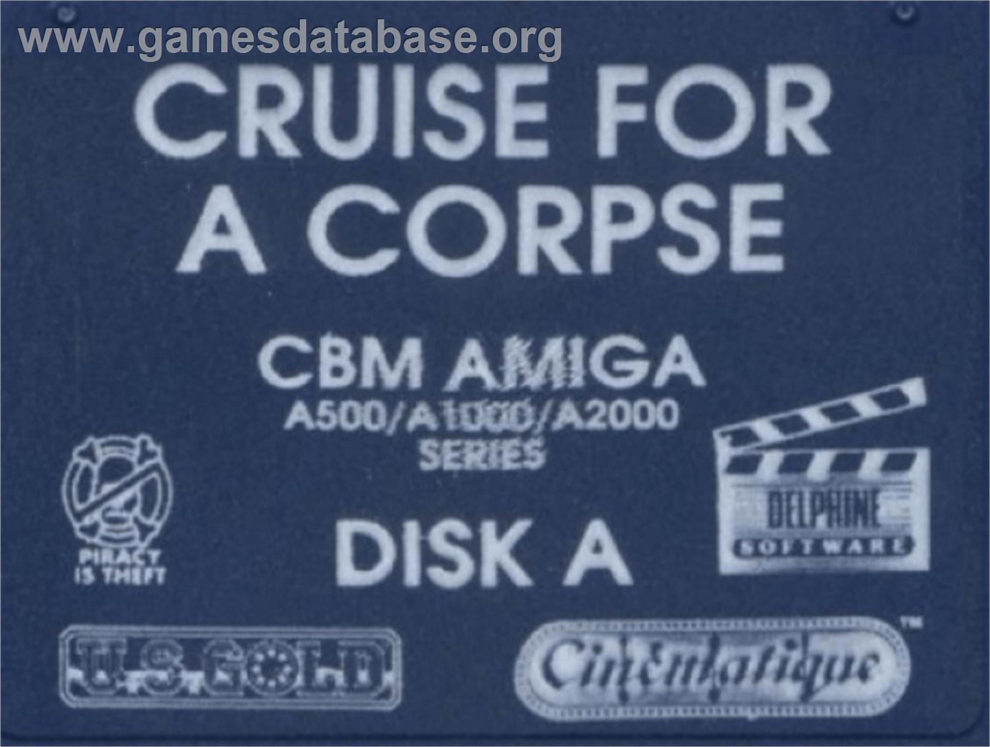 Cruise for a Corpse - Commodore Amiga - Artwork - Cartridge Top