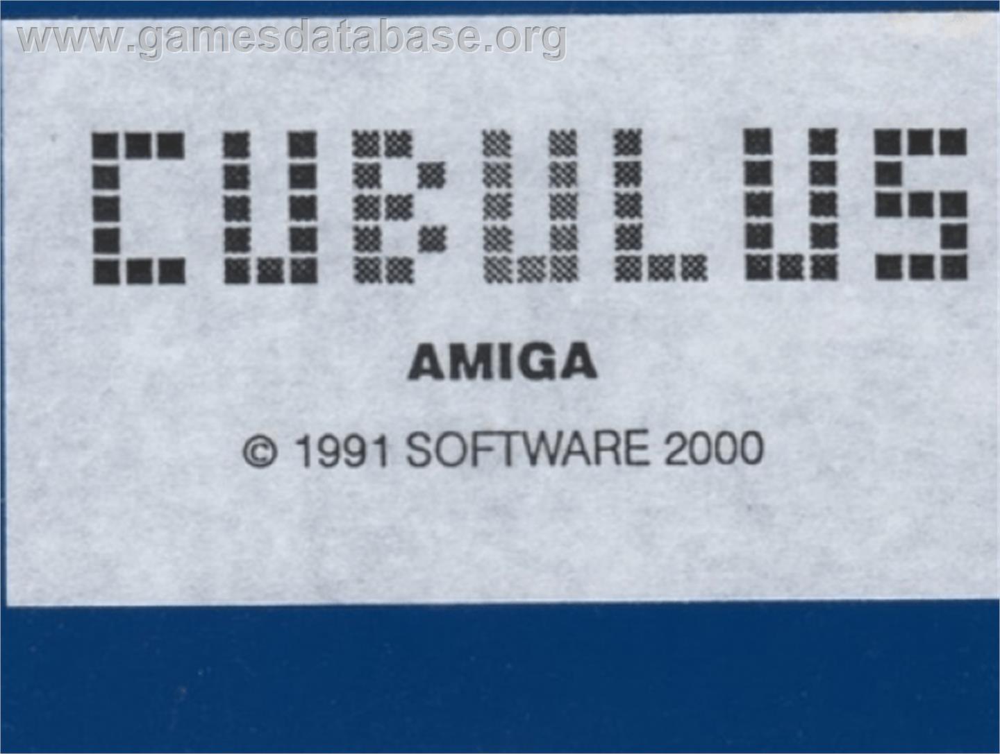Cubulus - Commodore Amiga - Artwork - Cartridge Top