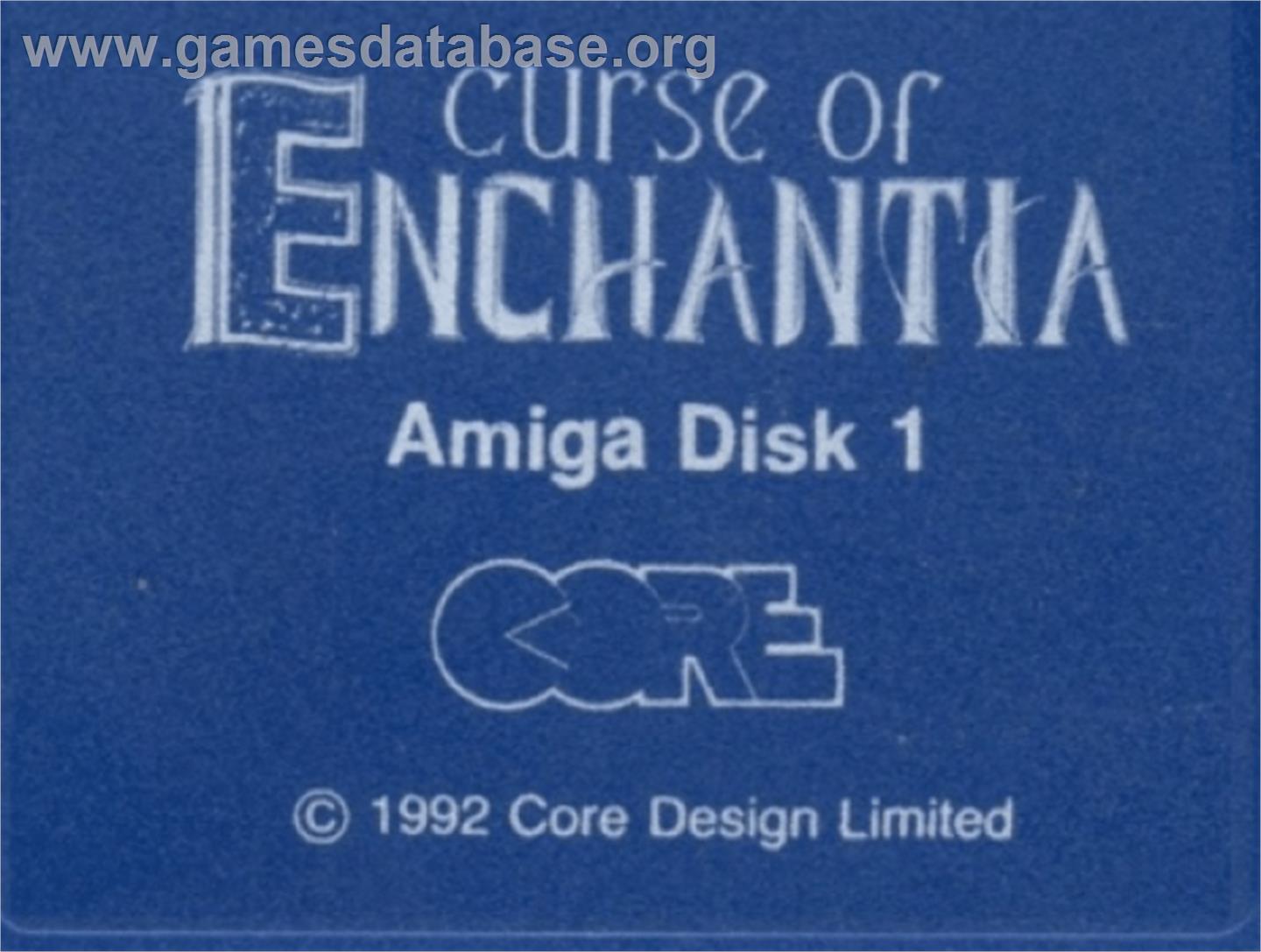 Curse of Enchantia - Commodore Amiga - Artwork - Cartridge Top