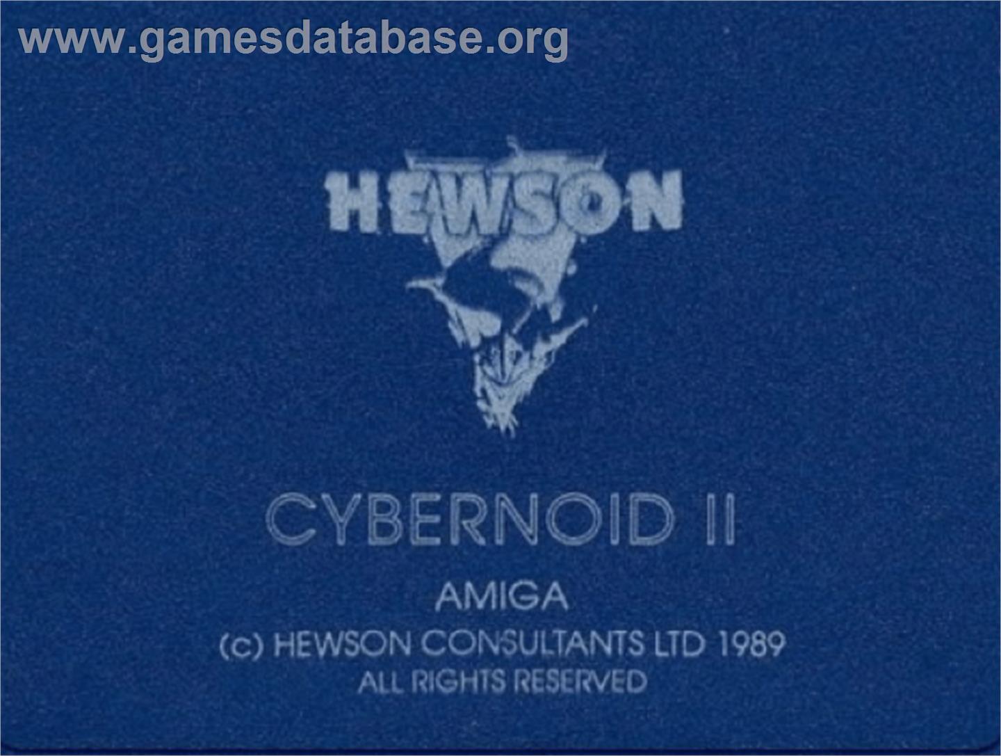 Cybernoid 2: The Revenge - Commodore Amiga - Artwork - Cartridge Top
