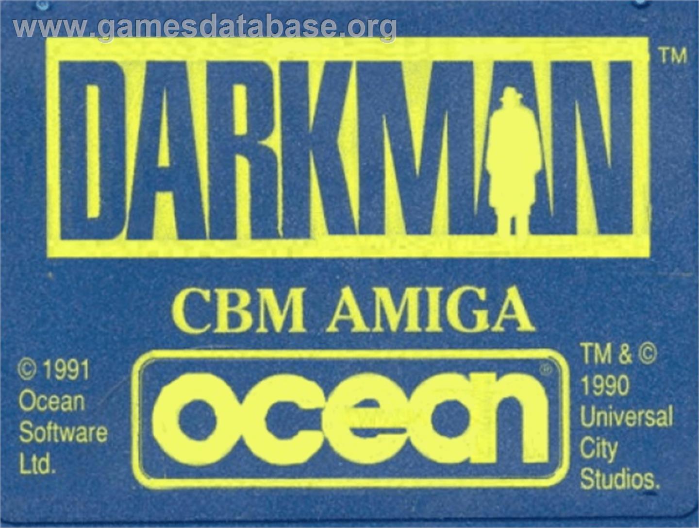 Darkman - Commodore Amiga - Artwork - Cartridge Top