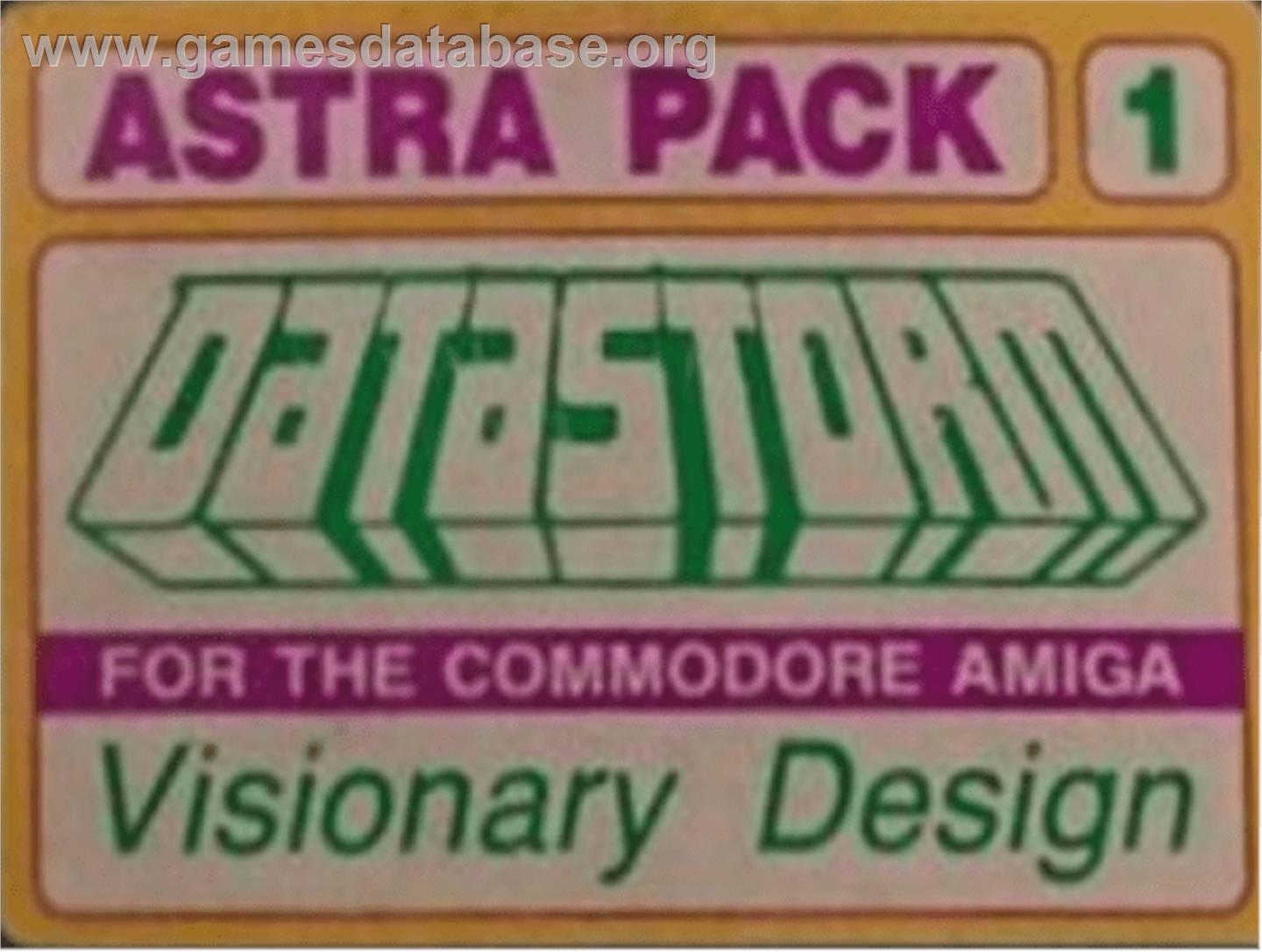 Datastorm - Commodore Amiga - Artwork - Cartridge Top