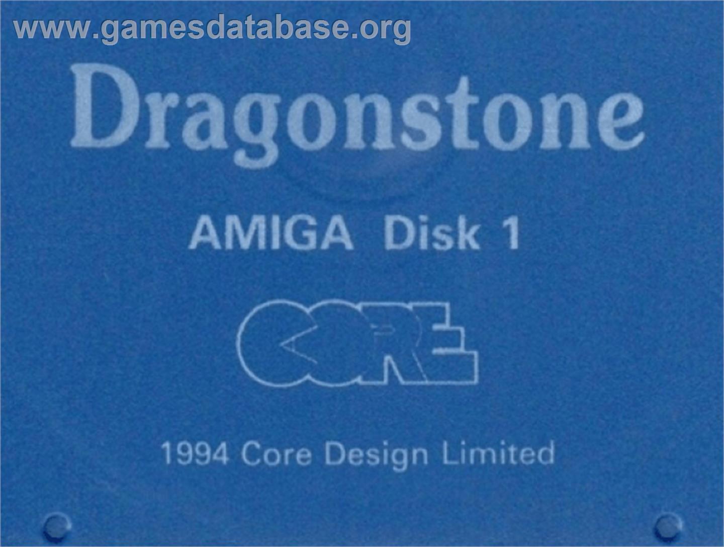 Dragonstone - Commodore Amiga - Artwork - Cartridge Top