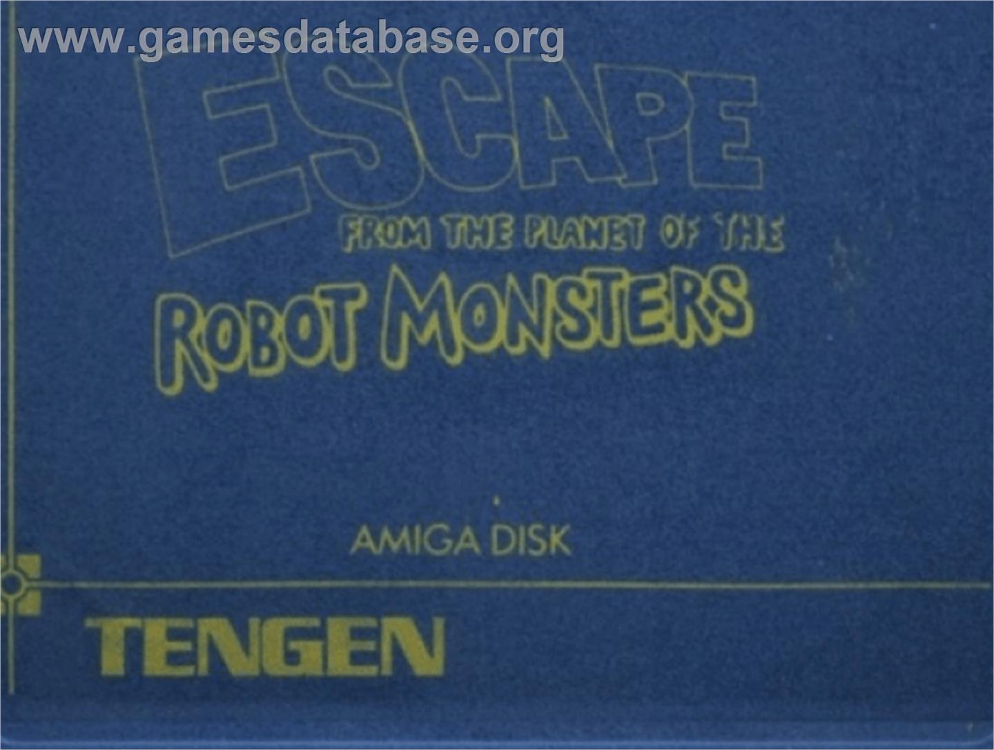 Escape from the Planet of the Robot Monsters - Commodore Amiga - Artwork - Cartridge Top