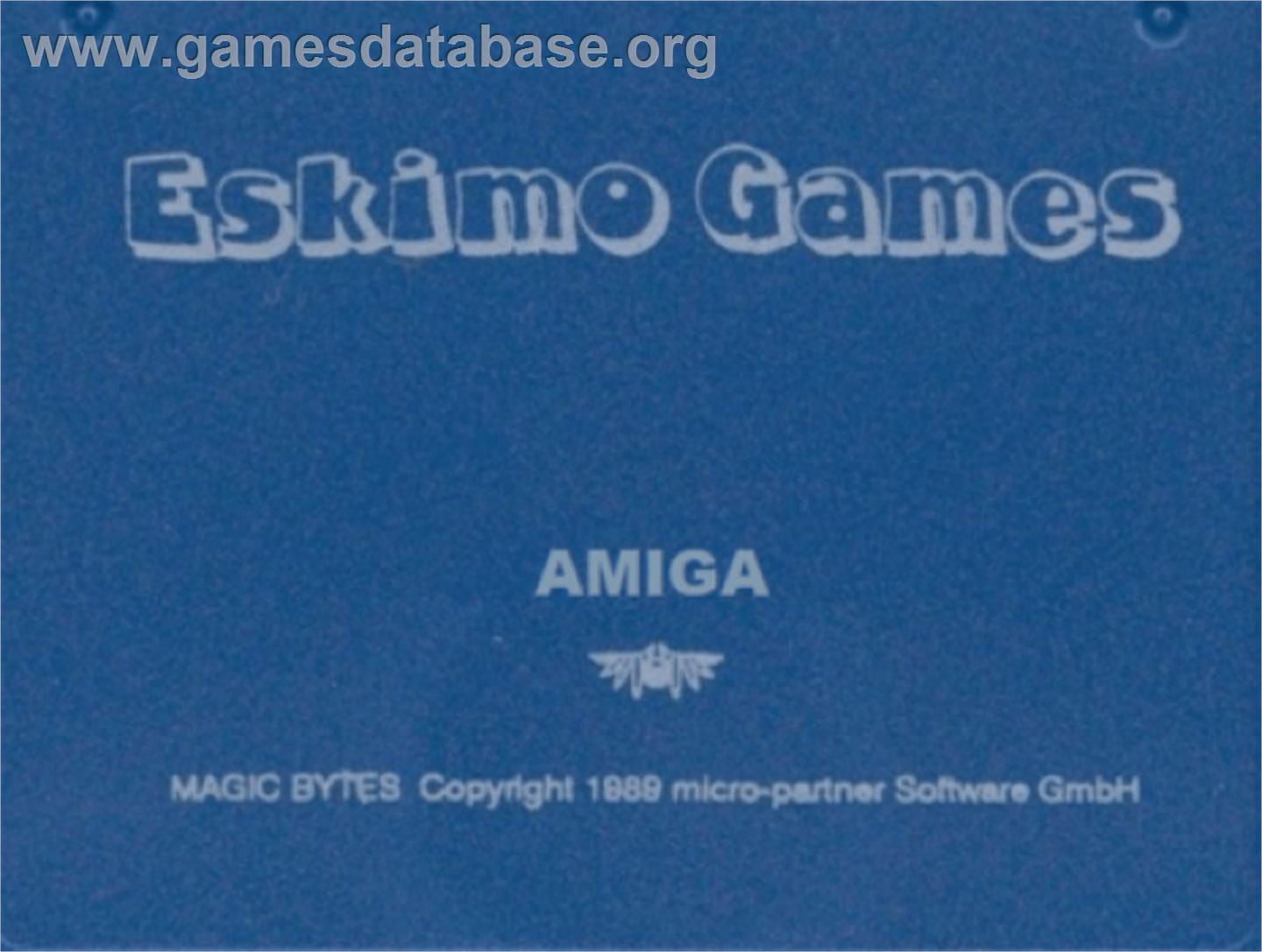 Eskimo Games - Commodore Amiga - Artwork - Cartridge Top