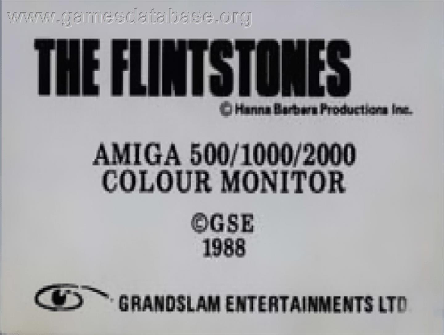 Flintstones - Commodore Amiga - Artwork - Cartridge Top