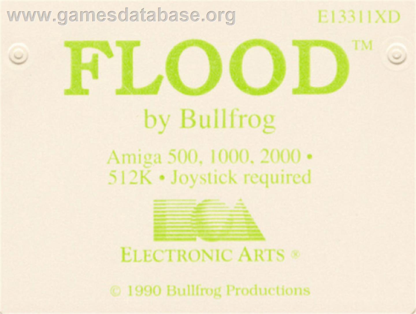 Flood - Commodore Amiga - Artwork - Cartridge Top