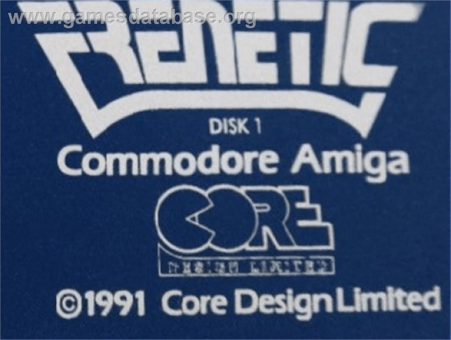 Frenetic - Commodore Amiga - Artwork - Cartridge Top